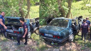 Kahramanmaraş'ta Ağaca Çarpan Otomobilde 3 Kişi Sıkıştı, Yaralılar Hastaneye Sevk Edildi