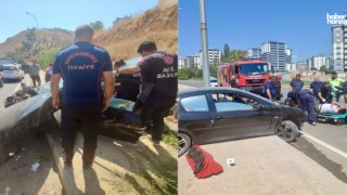 Kahramanmaraş'ta Sümbüllü Rampasında Otomobil Kazası!