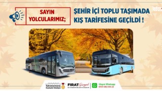 Kahramanmaraş’ta Toplu Taşımada Kış Tarifesi Başladı! Yeni Sefer Saatleri Açıklandı