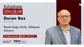 Duran Boz, Kahramanmaraşlı Edebiyat Tutkunlarıyla Buluşacak