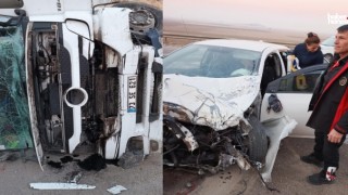 Gaziantep-Kahramanmaraş Yolunda Kaza: Tır Yan Yattı