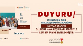 İncesaz Konseri Hava Şartları Nedeniyle Ertelendi
