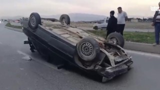 Kahramanmaraş’ta Otomobil Takla Attı: Sürücü Hastaneye Kaldırıldı