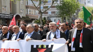 Başkan Görgel, Filistin Yürüyüşünde: “Bu Zulme Sessiz Kalmayacağız”