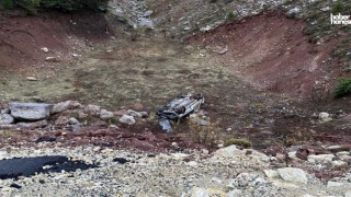 Kahramanmaraş’ta Şarampole Devrilen Araç Hurdaya Döndü!