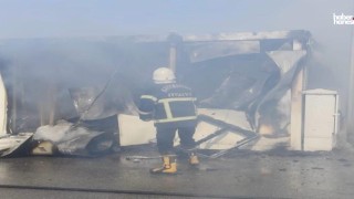 Kahramanmaraş Afşin’de Konteyner Alev Alev Yandı!