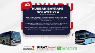 Kahramanmaraş Büyükşehir’den Kabir Ziyaretlerine Ücretsiz Ulaşım Desteği