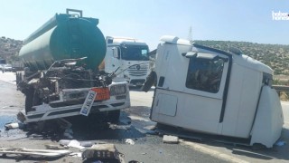 Kahramanmaraş’ta Korkutan Kaza: Tanker Kabini Parçalandı