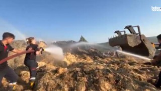 Kahramanmaraş’ta Çiftlik Yangını: 300 Ton Saman Kül Oldu