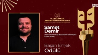 Kahramanmaraş Büyükşehir’in Tiyatro Ekibi Sahne Maraş’a Bir Ödül Daha