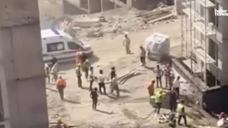 Kahramanmaraş’ta İnşaat İşçisi İskeleden Düşerek Yaralandı
