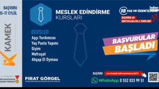 Kahramanmaraş’ta KAMEK Kurslarına Yeni Dönem Kayıtları Başladı