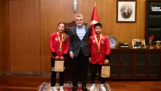 Başkan Görgel, Balkan Şampiyonu Genç Güreşçileri Ağırladı