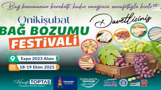 Ömür Akkor ve Sinem Özler’in katılımıyla Onikişubat Bağ Bozumu Festivali başlıyor