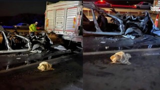 Kahramanmaraş-Gaziantep Yolunda Otomobil Tıra Çarptı: 3 Ölü!