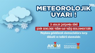 Kahramanmaraş İçin Kritik Uyarı: Yeni Yıla Kar ve Dondurucu Soğukla Girilecek