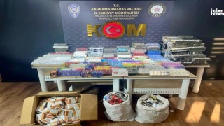 Kahramanmaraş’ta KOM Operasyonu: Binlerce Kaçak Ürün Ele Geçirildi