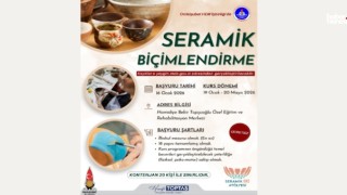 Onikişubat Belediyesi’nin Seramik Biçimlendirme Kursu Başlıyor