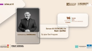 Şair Dursun Ali Erzincanlı, Kahramanmaraş'ta Maneviyat Dolu Gece Yaşatacak