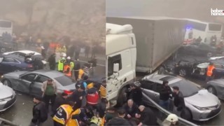 TAG Otoyolu’nda 10 Araç Birbirine Girdi!