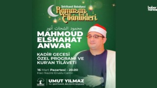 Dünyaca Ünlü Kurra Mahmoud Elshahat Anwar Kadir Gecesinde Şehitkamil’de