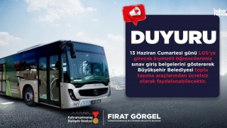Kahramanmaraş Büyükşehir’den LGS Günü Öğrenci ve Velilere Tam Destek