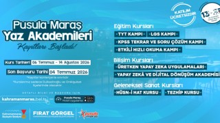 Pusula Maraş Yaz Akademileri’ne Kayıtlar Başladı