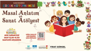 Kahramanmaraş Büyükşehir’in Masal Anlatım ve Sanat Atölyesi Minikleri Bekliyor