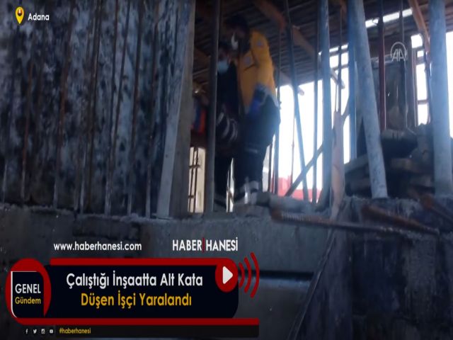 Çalıştığı İnşaatta Alt Kata Düşen İşçi Yaralandı