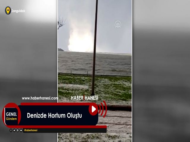 Denizde Hortum Oluştu