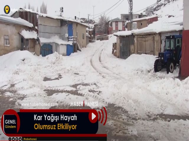 Kar Yağışı Hayatı Olumsuz Etkiliyor