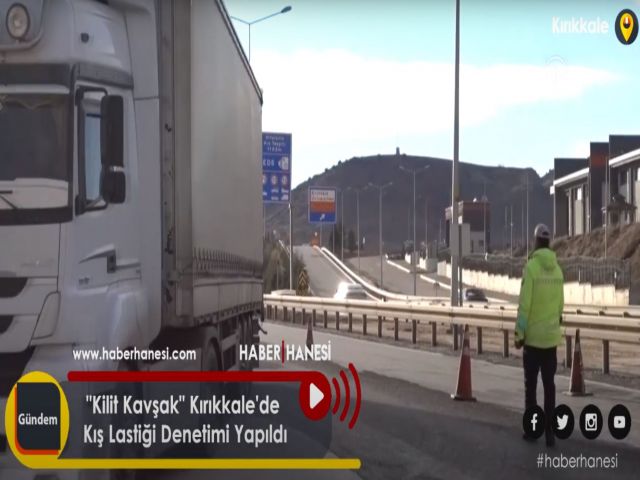 "Kilit Kavşak" Kırıkkale'de Kış lastiği Denetimi Yapıldı